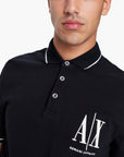 Armani Exchange Regular Fit Icon Logo Cotton Piqué Polo Shirt | LEVISONS