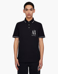 Armani Exchange Regular Fit Icon Logo Cotton Piqué Polo Shirt | LEVISONS
