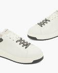 Emporio Armani Leather Icon Sneakers | LEVISONS