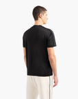 Emporio Armani Regular Fit Crewneck T-Shirt With Embossed Logo Tape | LEVISONS