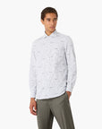 Emporio Armani All Over Logo Cotton Shirt | LEVISONS