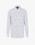Emporio Armani All Over Logo Cotton Shirt | LEVISONS