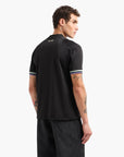 EA7 Regular Fit Crewneck Soccer T-Shirt With Contrasting Branding | LEVISONS