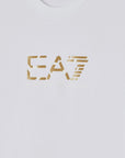 EA7 Premium Label Cotton Crewneck T-Shirt | LEVISONS