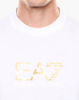 EA7 Premium Label Cotton Crewneck T-Shirt | LEVISONS