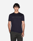 Armani Exchange Regular Fit Cotton Crewneck T-Shirt With Logo Print | LEVISONS
