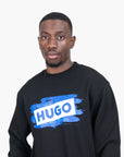 Hugo Blue Regular-Fit Logo Sweatshirt | LEVISONS