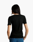 United Colors Of Benetton Woman Pure Cotton T-Shirt With V-Neck | LEVISONS