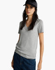 United Colors Of Benetton Woman Pure Cotton T-Shirt With V-Neck | LEVISONS