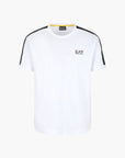 EA7 Cotton Crewneck T-Shirt With Logo Tape | LEVISONS
