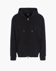Armani Exchange Regular Fit Cotton Zip Up Sweatshirt With Logo Tape And Embroidered Logo | LEVISONS