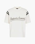 Emporio Armani Varsity Style Cotton Relaxed Fit Crew Neck T-Shirt | LEVISONS