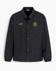 EA7 Modern Fit Soccer Jacket With Jacquard All-Over Logo | LEVISONS