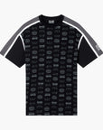 EA7 Logo Series Cotton T-Shirt With All-Over Logo Motif | LEVISONS