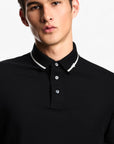 Emporio Armani Regular Fit Cotton Piqué Polo Shirt | LEVISONS