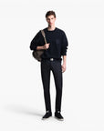 Emporio Armani Cotton Sweatshirt With Embroidered Shield Logo | LEVISONS