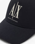 Armani Exchange Icon Cotton Baseball Cap With Contrast Branding | LEVISONS