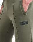 EA7 Regular Fit Tennis Club Cotton Joggers With Decorative Seam | LEVISONS