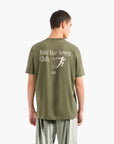 EA7 Regular Fit Cotton Crewneck T-Shirt With Back Print | LEVISONS