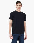 Emporio Armani All Over Eagle Mercerised Cotton Crewneck T-Shirt | LEVISONS