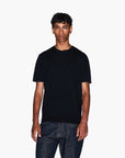 Armani Exchange Regular Fit Round Neck Cotton Knit Pullover With Tonal Embroidered Logo | LEVISONS