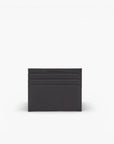 Emporio Armani Leather Card Holder With Metal Eagle Plate | LEVISONS