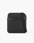 Emporio Armani All-Over Jacquard Logo Shoulder Bag With Metal Plate Logo | LEVISONS