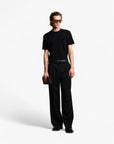 Emporio Armani Cotton Piqué T-Shirt With Eagle Patch | LEVISONS