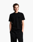 Emporio Armani Cotton Piqué T-Shirt With Eagle Patch | LEVISONS