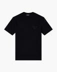 Emporio Armani Cotton Piqué T-Shirt With Eagle Patch | LEVISONS