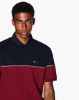 Armani Exchange Regular Fit Two-Tone Cotton Polo Shirt With Embroidered Branding | LEVISONS