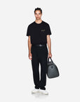 Armani Exchange Regular Fit Cotton Crewneck T-Shirt With Flocking Logo Patch | LEVISONS