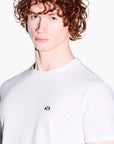 Armani Exchange Regular Fit Cotton Crewneck T-Shirt With Embroidered Contrast Branding | LEVISONS