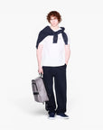 Armani Exchange Regular Fit Cotton Crewneck T-Shirt With Embroidered Contrast Branding | LEVISONS