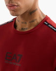 EA7 Logo Series Regular Fit Crewneck T-Shirt With Embroidered Logo | LEVISONS