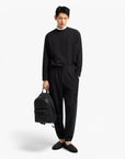 Emporio Armani Regular Fit Crewneck Asv Sweatshirt With All-Over Jacquard Branding | LEVISONS
