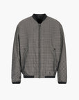 Emporio Armani Bomber Jacket With Eagle Check Motif | LEVISONS