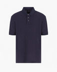 Armani Exchange Regular Fit Monochromatic All Over Logo Cotton Polo Shirt | LEVISONS