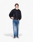 Armani Exchange Regular Fit Icon Zip Up Hooded Windbreaker Jacket With Monochromartic Logo Patch | LEVISONS