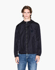 Armani Exchange Regular Fit Icon Zip Up Hooded Windbreaker Jacket With Monochromartic Logo Patch | LEVISONS