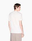 Armani Exchange White Edition Slim Fit Cotton Crewneck T-Shirt With Central Logo Patch | LEVISONS