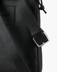 Emporio Armani Flat Leather Shoulder Bag With Stitched Logo Patch | LEVISONS