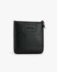 Emporio Armani Flat Leather Shoulder Bag With Stitched Logo Patch | LEVISONS