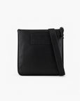 Emporio Armani Flat Leather Shoulder Bag With Stitched Logo Patch | LEVISONS