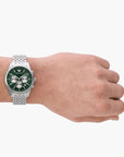 Emporio Armani Silver Round Chronograph Stainless Steel Watch | LEVISONS