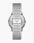 Emporio Armani Silver Round Three-Hand Date Stainless Steel Watch | LEVISONS