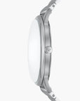 Emporio Armani Silver Round Three-Hand Date Stainless Steel Watch | LEVISONS