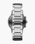 Emporio Armani Silver Round Chronograph Stainless Steel Watch | LEVISONS