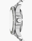 Emporio Armani Silver Sea Explorer Round Stainless Steel Watch | LEVISONS
