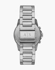 Armani Exchange Silver Stainless Steel Round Watch | LEVISONS